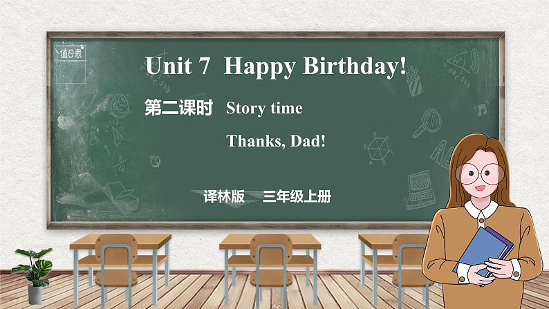 Unit 7 Happy Birthday! 第二课时 Story time(课件)-2024-2025学年译林版(三起)英语三年级上册01