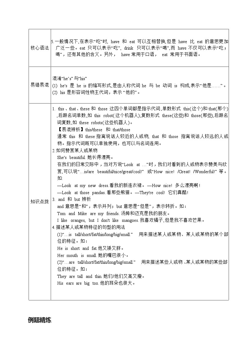 Unit 8 Dolls-【弯道超车】译林版(三起)暑假新四年级英语 单元知识点讲解+例题精炼(含答案)02