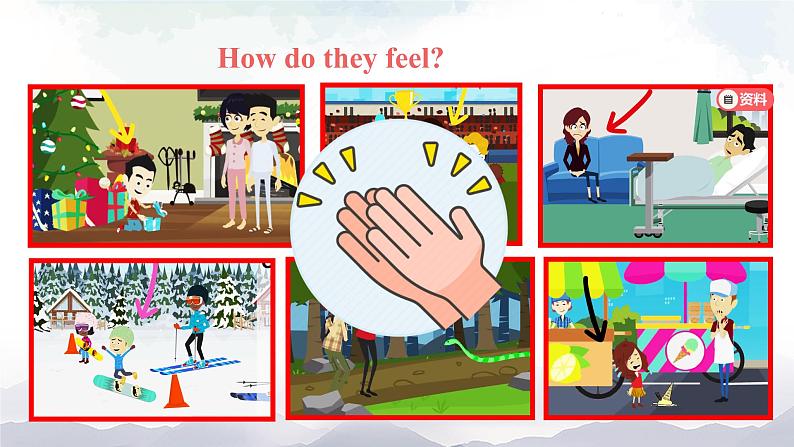 人教版(新起点)小学英语六年级上册 Unit 4 Feelings 第二课时课件05