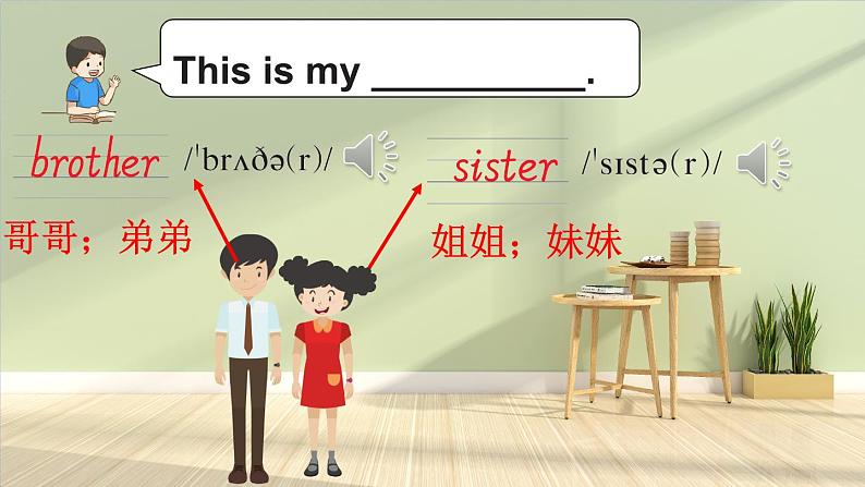 Unit 6 Meet my family 第1课时(Parts 1~3)(课件+素材)-2024-2025学年Join in 外研剑桥英语三年级上册08