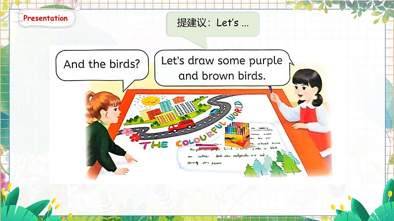 4. Unit 5 Part B Let's talk & Draw and say 人教版(2024)英语三年级上册PPT课件+表格教案06