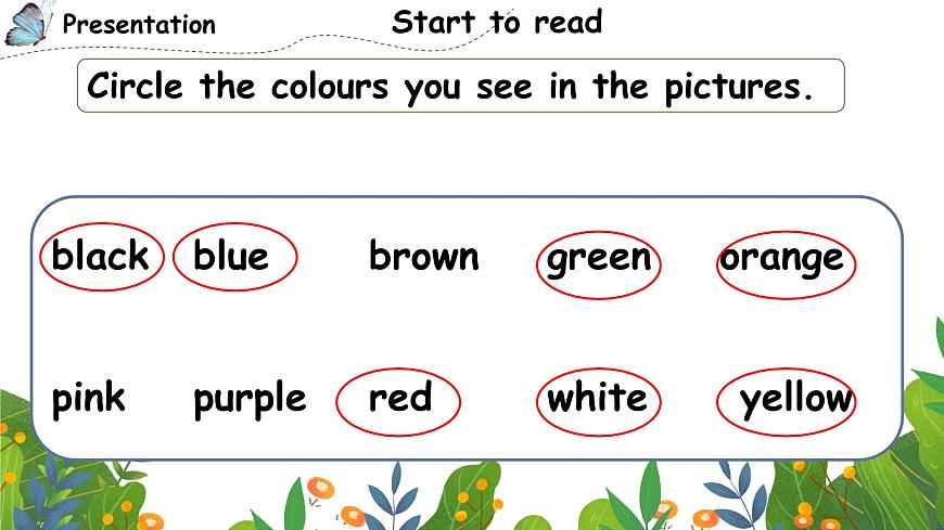 Unit 5 The colourful world 第4課時(shí) Part B Start to read & Part C(教學(xué)課件)第8頁(yè)