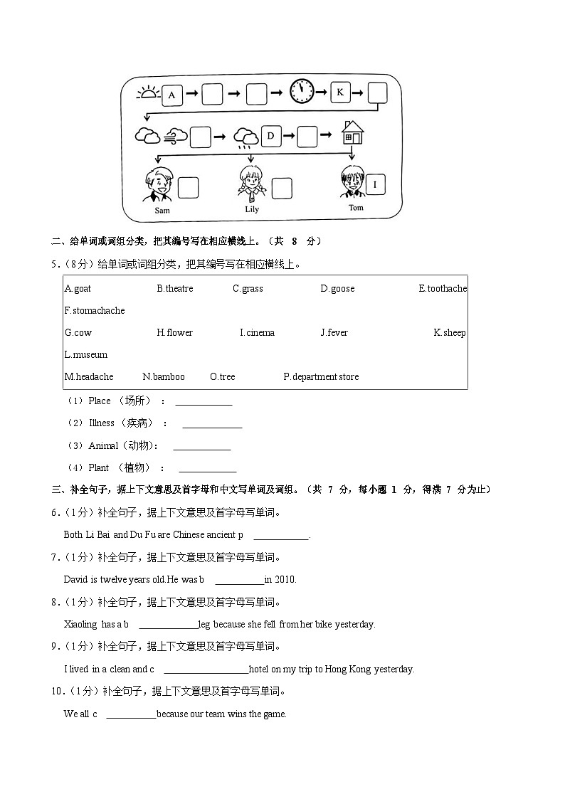2022-2023学年广东省广州市番禺区六年级(上)期末英语试卷(含答案)第2页