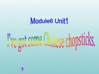 外研版（一起）六上Module 6《Unit 1 I’ve got some Chinese chopsticks》ppt课件2