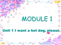 外研版一起小学英语六下《Module 1Unit 1 I want a hot dog，please.》PPT课件 (3)