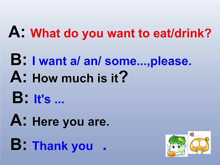 外研版一起小學英語六下《Module 1Unit 2 What do you want to eat》PPT課件 (1)第8頁