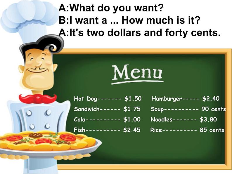 外研版一起小学英语六下《Module 1Unit 2 What do you want to eat》PPT课件 (2)第4页