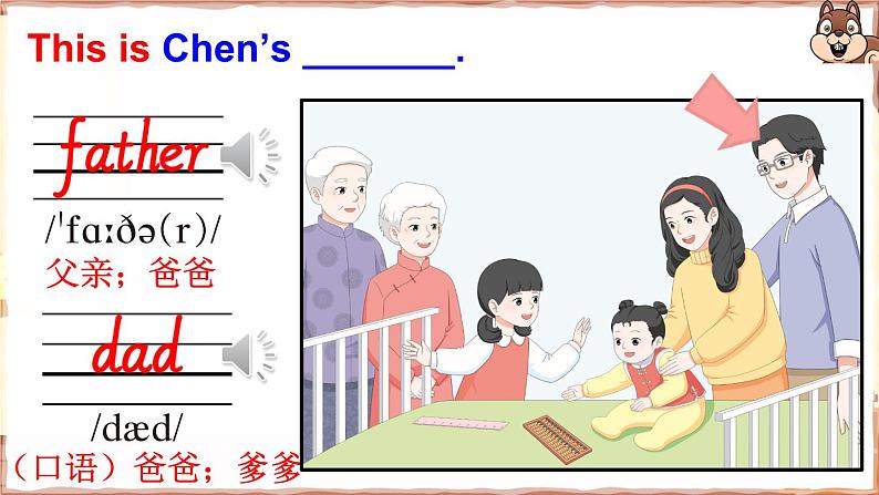 人教版PEP(2024)三年级英语上册Unit 2 A 第1课时Let’s talk, Let’s learn, Sing and play & Listen and do教学课件第8页