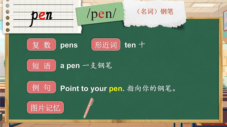 Unit 2 My school things 词汇(课件)-2024-2025学年外研版(三起)(2024)英语三年级上册第5页