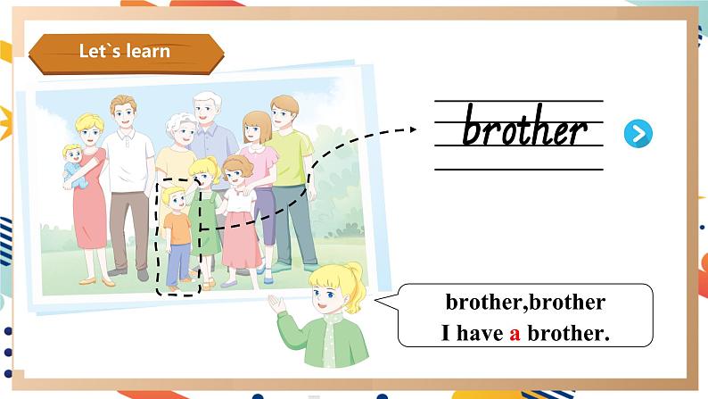 人教pep版英语三年级上册Unit2 Different families Part B Let's learn & Listen and chant课件+单元整体设计+素材06
