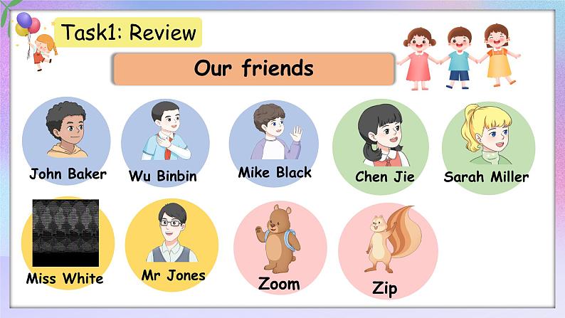 人教版(2024)英语三年级上册--Unit1 Making friends A Let's learn(课件+素材)04