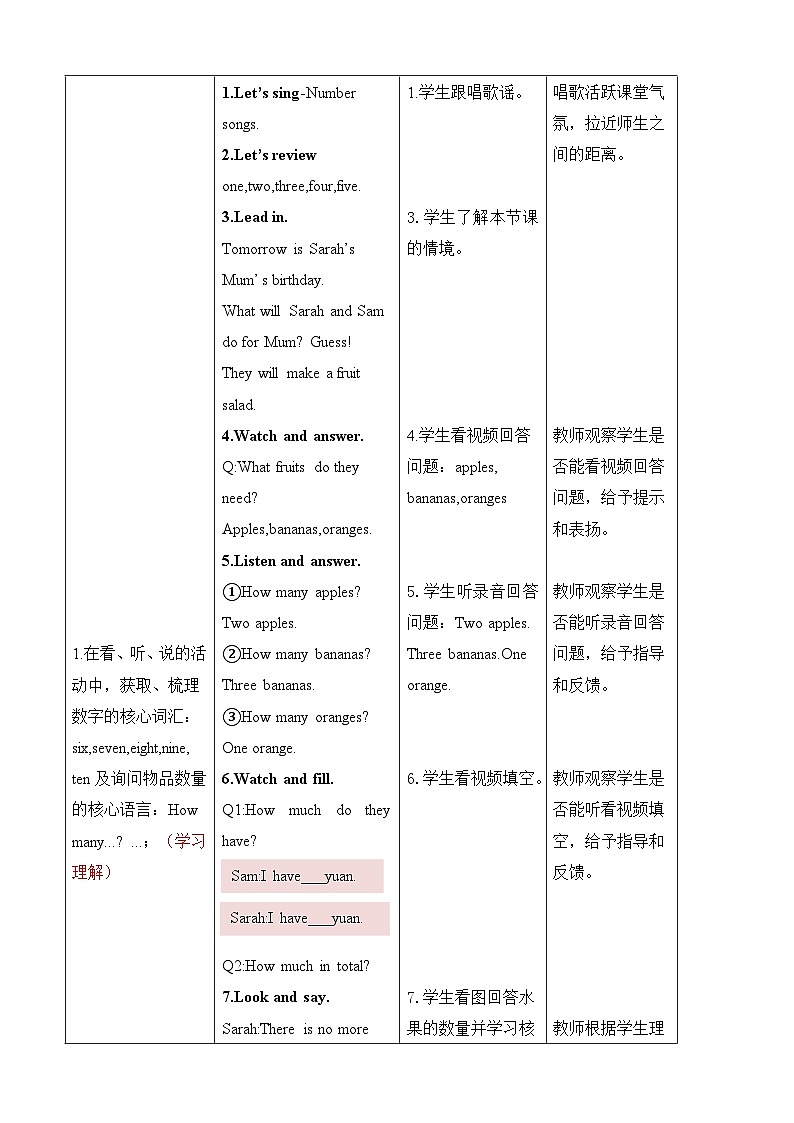 人教版PEP(2024)英语三年级上册--Unit6 Useful numbers Part B Let's talk & Let's learn(教学设计)03