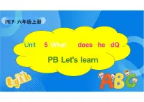 Unit5WhatdoeshedoPBlet'slearn（课件）人教PEP版英语六年级上册