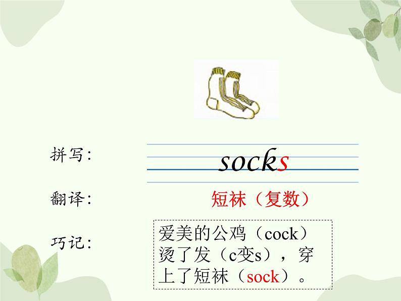 冀教版(三起)英语四年级上册 Unit 1 The Clothes We Wear Lesson 5_课件05