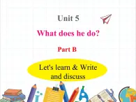 课件 U5-B Let's learn & Write and discuss