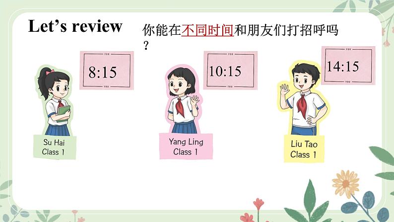 Unit 1 Hello!(Wrap-up time)- 小学三年级英语 上册同步课件(译林版2024)第6页