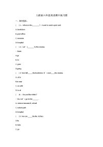 期中（试题）-2024-2025学年人教PEP版英语六年级上册