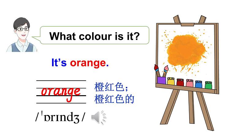 小学英语新人教版PEP三年级上册Unit5 The colourful worldPart A 第1课时教学课件(2024秋)第6页