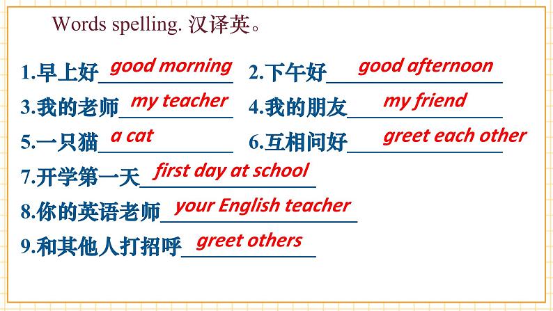 【新教材核心素养】译林版英语三上Unit1 Hello!(单元测试+单元解读+知识清单+复习课件)08