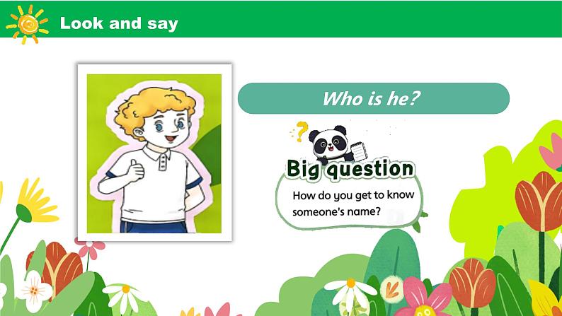 三上英语译林新版Unit 2 What’s your name?Lead in Cartoon time教学课件第3页