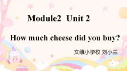 课件外研版小学英语三起点五年级上册Module 2Unit 2How much cheese did you buy？