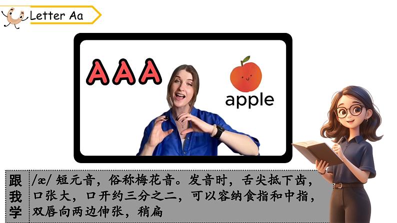 2024新人教版PEP小学英语三年级上册 Unit1 Part A Letters and sounds课件(内嵌音视频)07