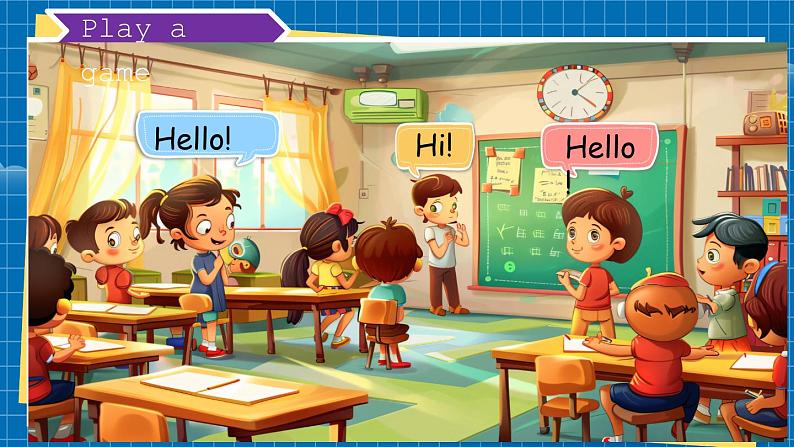 2024新人教版PEP小学英语三年级上册Unit1 Part A Let's talk课件(内嵌音视频)第8页