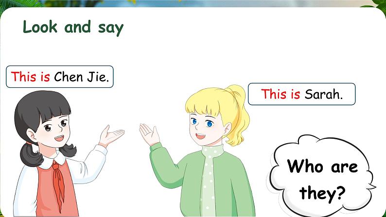2024新人教版PEP小学英语三年级上册 Unit2 Part A Let's talk&Let's learn课件(内嵌音视频)第4页