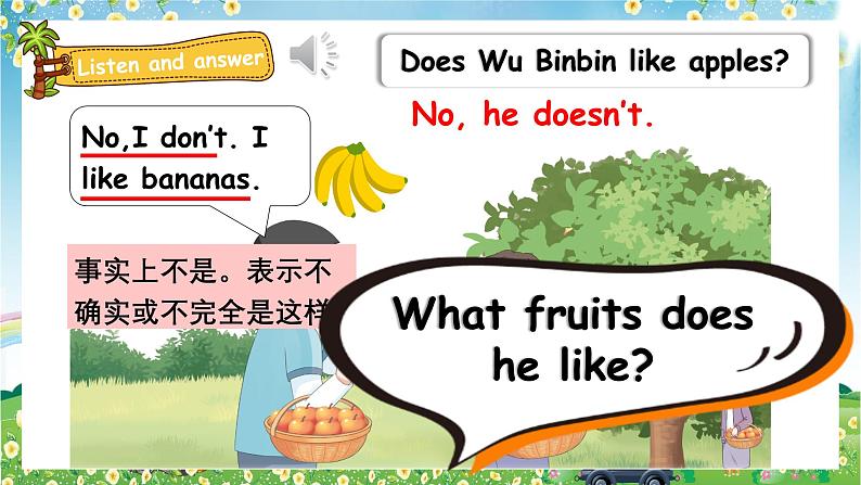 2024新人教版PEP小学英语三年级上册 Unit4 Part A Let's talk & Let's learn课件(内嵌音视频)06