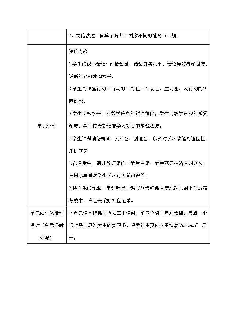 第二单元《 Unit 2 At Home》 Lesson 1大单元教案-2022-2023学年五年级英语下册(重大版)第3页