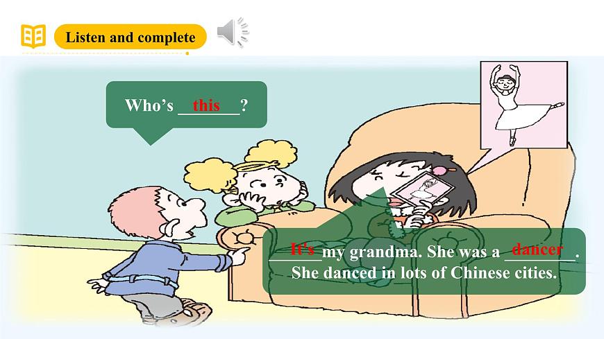 外研版（三起）英語五下 Module 2 Unit 1《 She learnt English》課件45張第6頁
