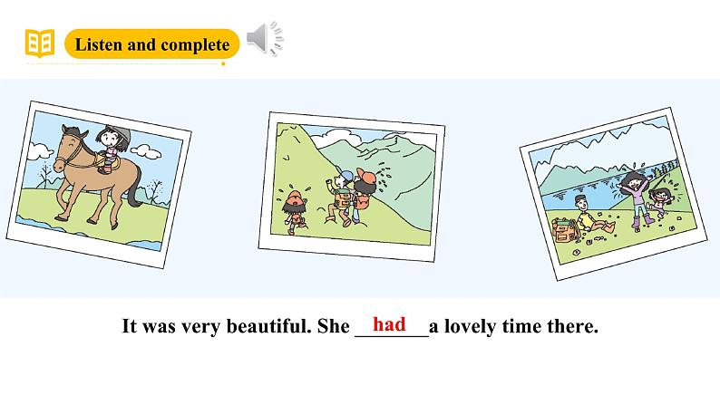 外研版(三起)英语五下 Module 6 Unit 2《She visited the Tianchi Lake 》课件35张第7页