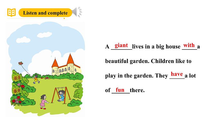 沪教牛津版(六三制一起)五下 Module 4 Unit 12《The giant's garden》Period 1 课件+单元教案+素材06