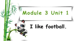 Module 3 Unit 1 I like football（课件）小学三年级英语下册同步精品（外研版三起）