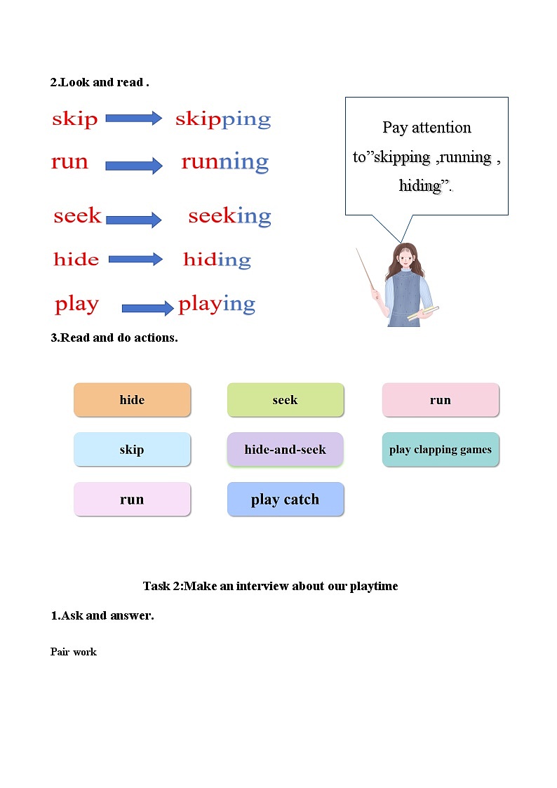 Module5(学习任务单)-2023-2024学年外研版(一起)英语二年级下册第3页