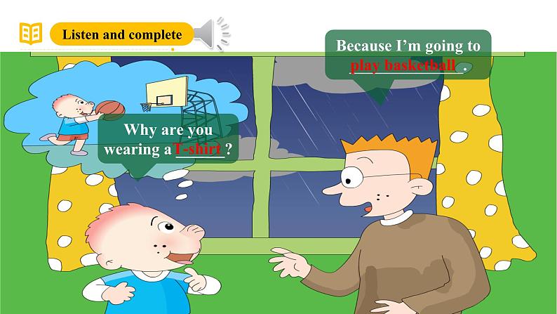 外研版(三起)英语六下 Module 8 Unit 2《Why are you wearing a hat?》课件第6页