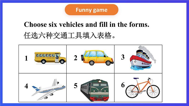 湘少版(三起)英语三下 Unit 12 《I go to school by bus 》第三课时(Part E,Part F, Part G)课件+素材第8页
