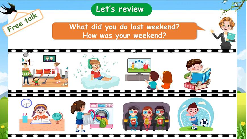 【核心素養(yǎng)-精品公開課】PEP版小學英語六年級下冊 《Unit 2 Last weekend PB Let's talk》課件第5頁