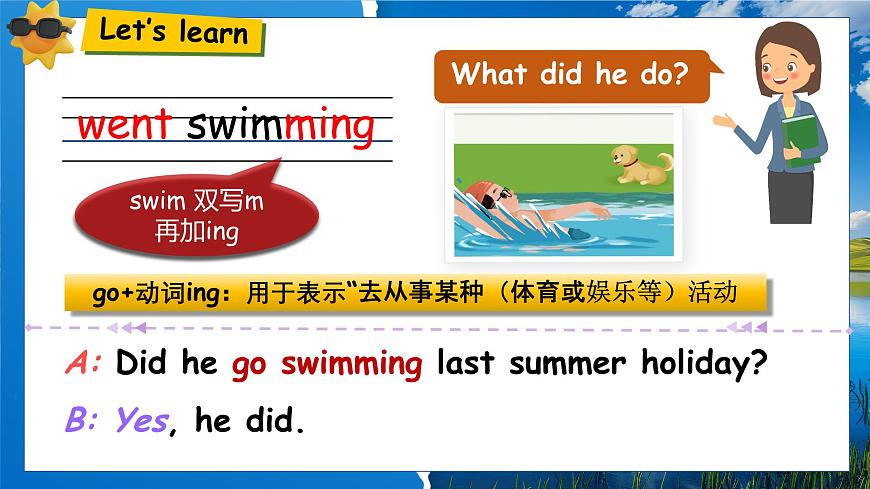 【核心素養(yǎng)-精品公開課】PEP版小學(xué)英語六年級(jí)下冊(cè) 《Unit3 Where did you go  PB Let's learn》課件第8頁