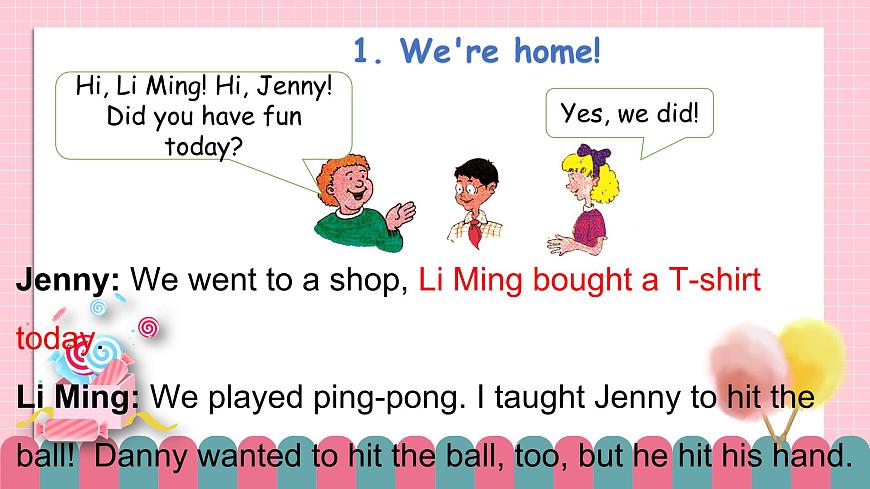 冀教版小學(xué)英語(yǔ)六年級(jí)下冊(cè)Lesson 4 Did you have fun？ 課件第4頁(yè)
