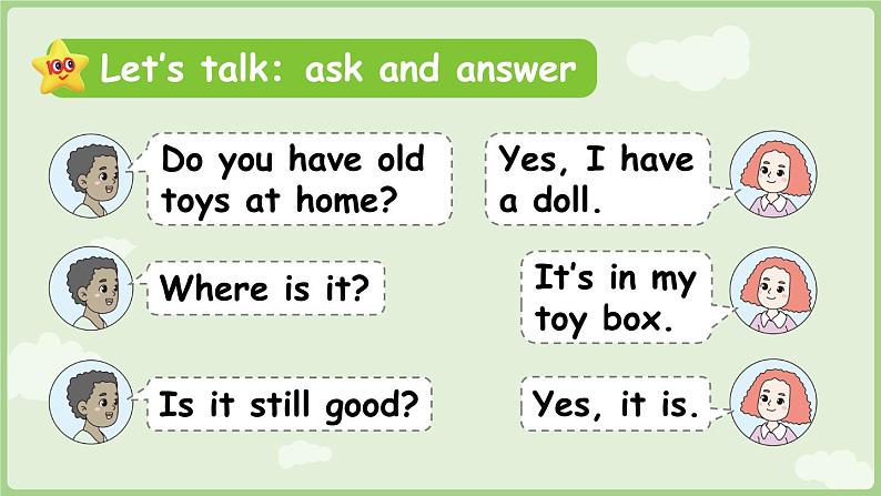 2025年春人教三年级英语上册 Unit 5 Old toys Part C 第8课时 Reading time(课件)第4页
