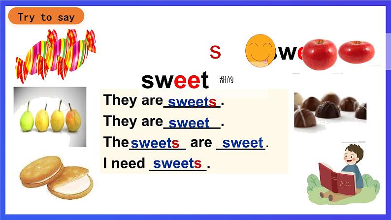 沪教牛津版(五四制)英语三下module 1 unit 3《tasting and smelling period 1》 课件第6页