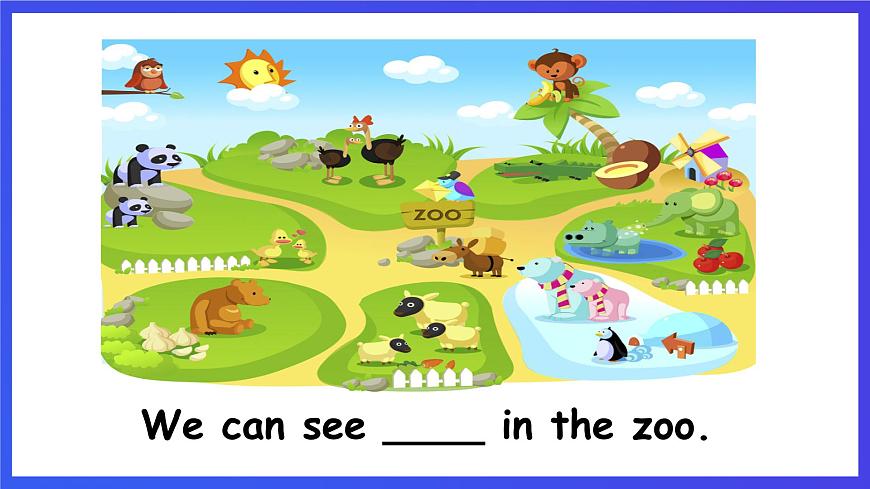 滬教牛津版（五四制）英語(yǔ)三下module 2 unit 1《animals period 1 animals in the zoo》課件第4頁(yè)