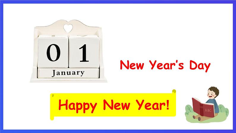 沪教牛津版(五四制)英语一下Module 4 Things we do Unit 2《Year's Day period 1》课件第3页
