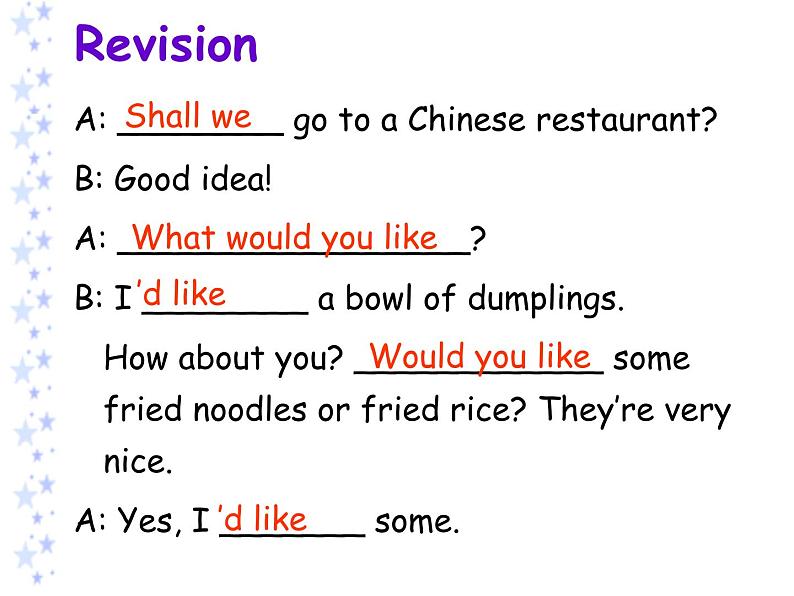 香港朗文版英语四年级下册 Chapter6《Ordering food》语法课件第6页
