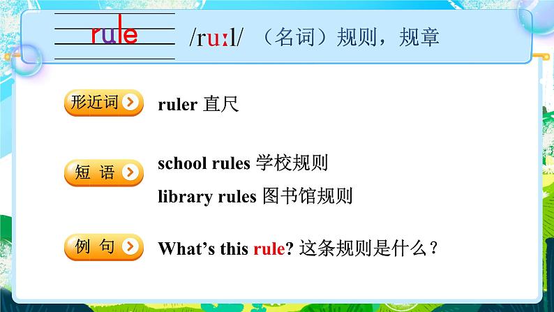 Unit 3 School rules 单词讲解(课件)-2024-2025学年译林版(三起)(2024)英语三年级下册第2页