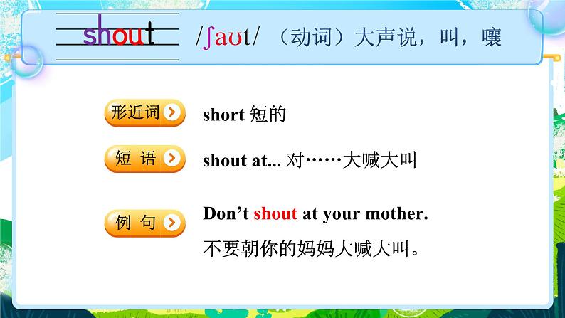 Unit 3 School rules 单词讲解(课件)-2024-2025学年译林版(三起)(2024)英语三年级下册第4页