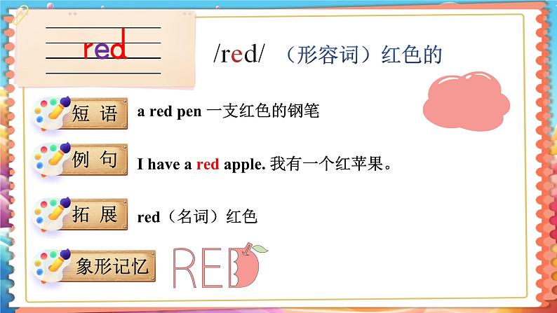 Unit 8 Colours 单词讲解(课件)-2024-2025学年译林版(三起)(2024)英语三年级下册第5页