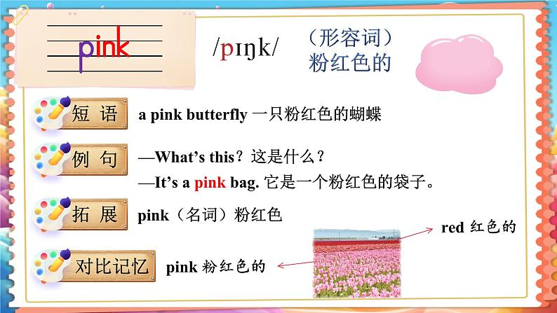 Unit 8 Colours 单词讲解(课件)-2024-2025学年译林版(三起)(2024)英语三年级下册第7页