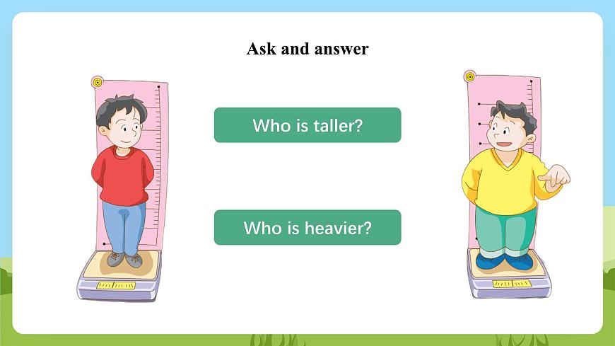 滬教牛津版（六三制一起）英語(yǔ)六下 Unit 1《You and me》Look and learn Do a survey 課件第8頁(yè)